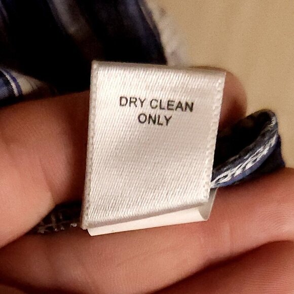 Banana Republic Petite Womens Blue White Plaid Lightweight Blazer XSP - Picture 10 of 10